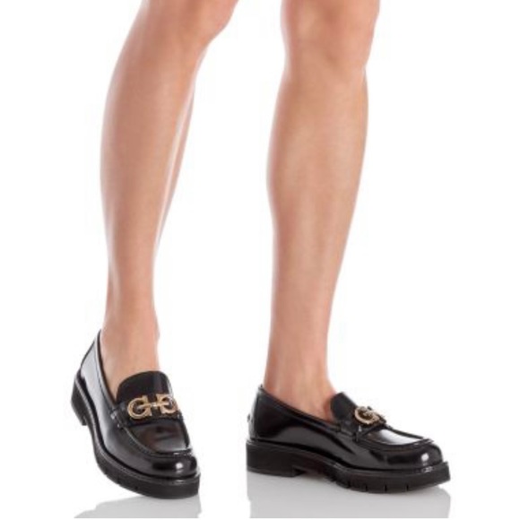 NIB FERRAGAMO Women's Ofelia Lug 3.0cm Sole Gancini Loafers - Picture 6 of 9